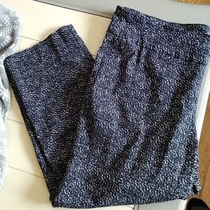 20W black and white stretchy pants